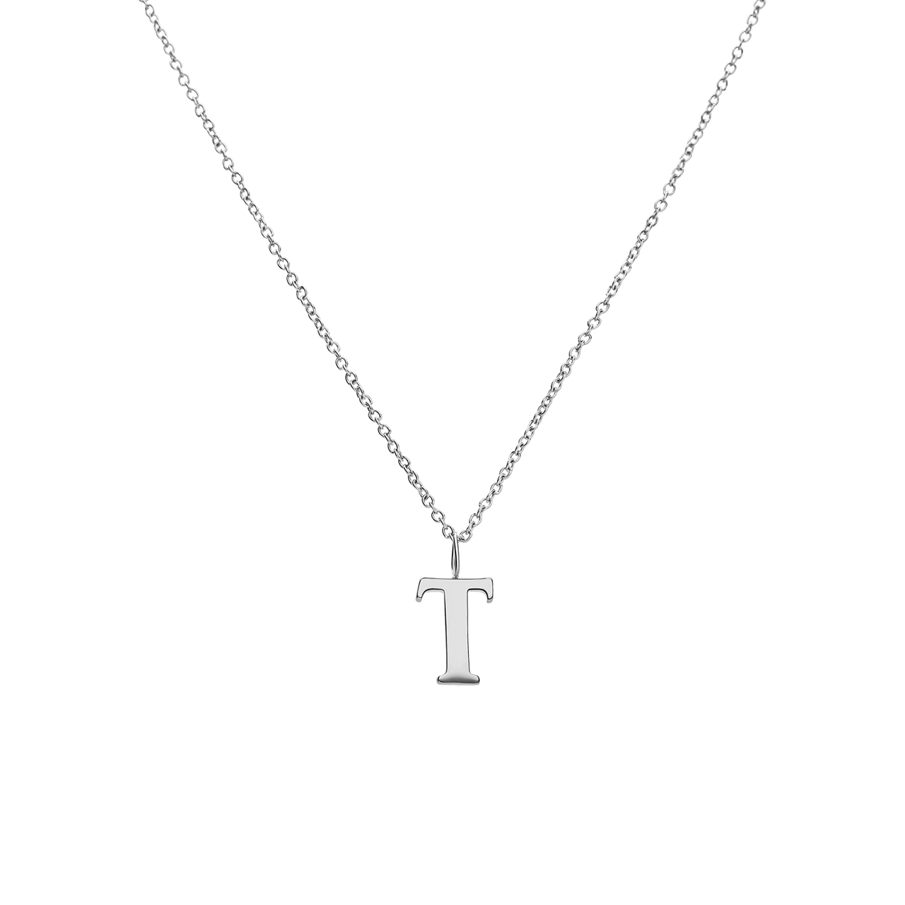Stalen ketting letter T