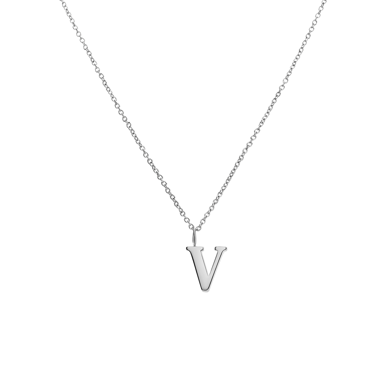 Stalen ketting letter V