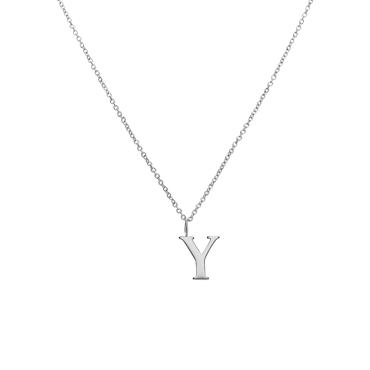 Stalen ketting letter Y