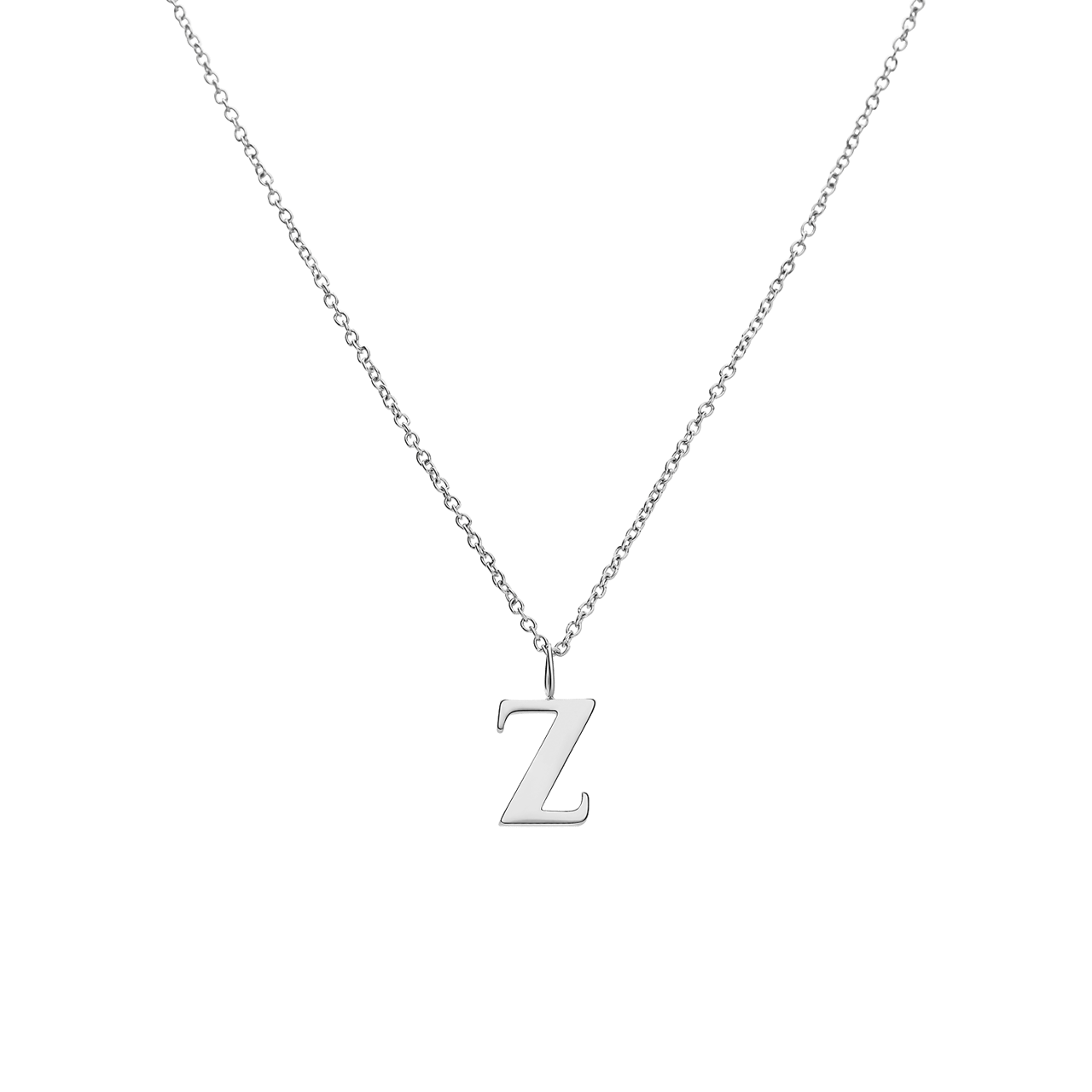 Stainless steel ketting letter Z