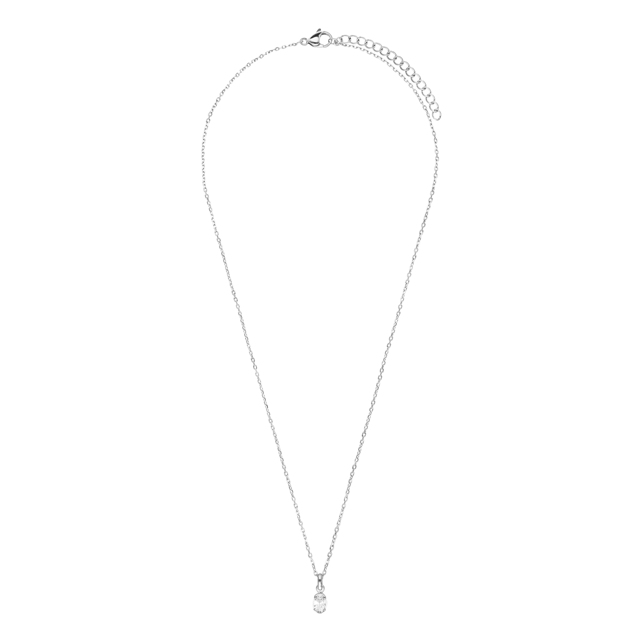 Myla stainless steel ketting met zirkonia voor dames