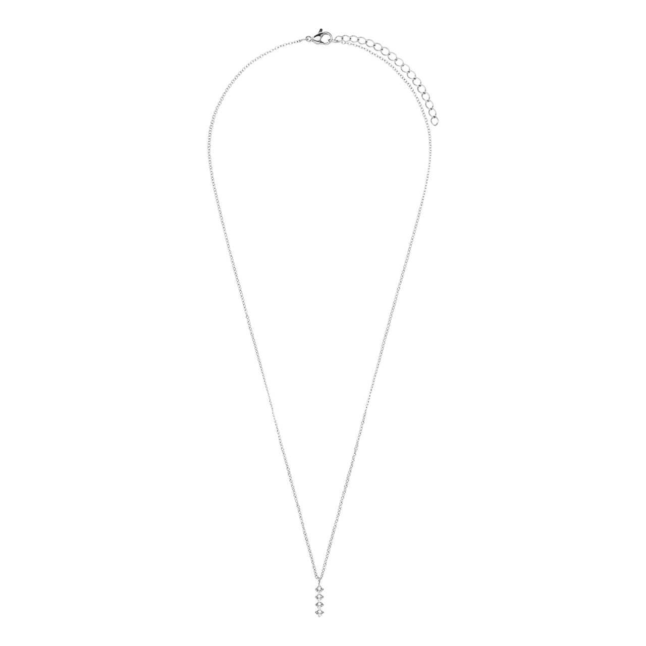 Halskette aus Edelstahl mit Zirkonia