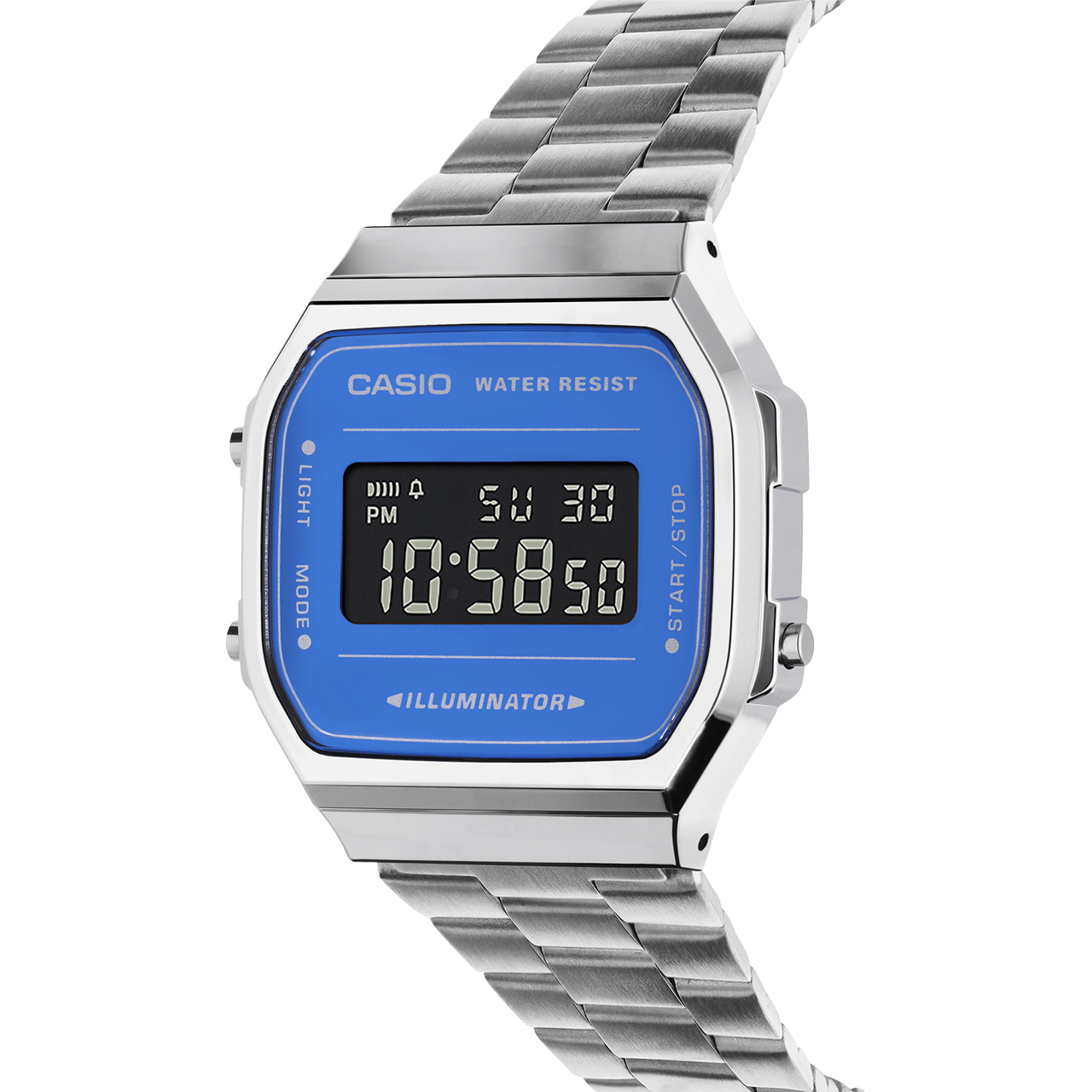Casio Digitaluhr silberfarben A168WEM-2BEF