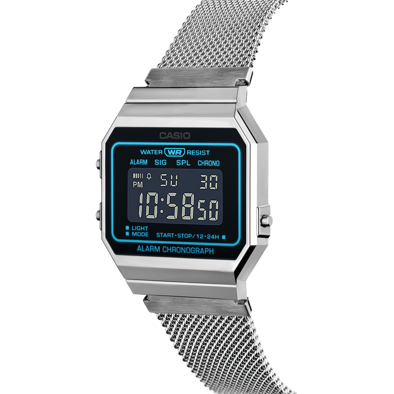 Casio Digitaal Horloge Zilverkleurig A700WEMS-1BEF