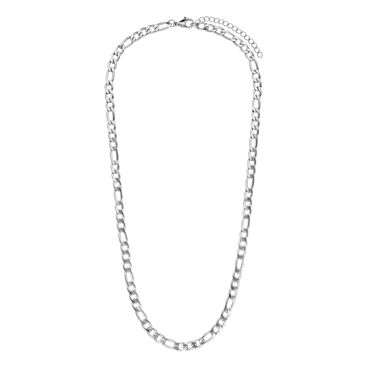 Halskette aus Edelstahl, mit Figaroglied, 5 mm