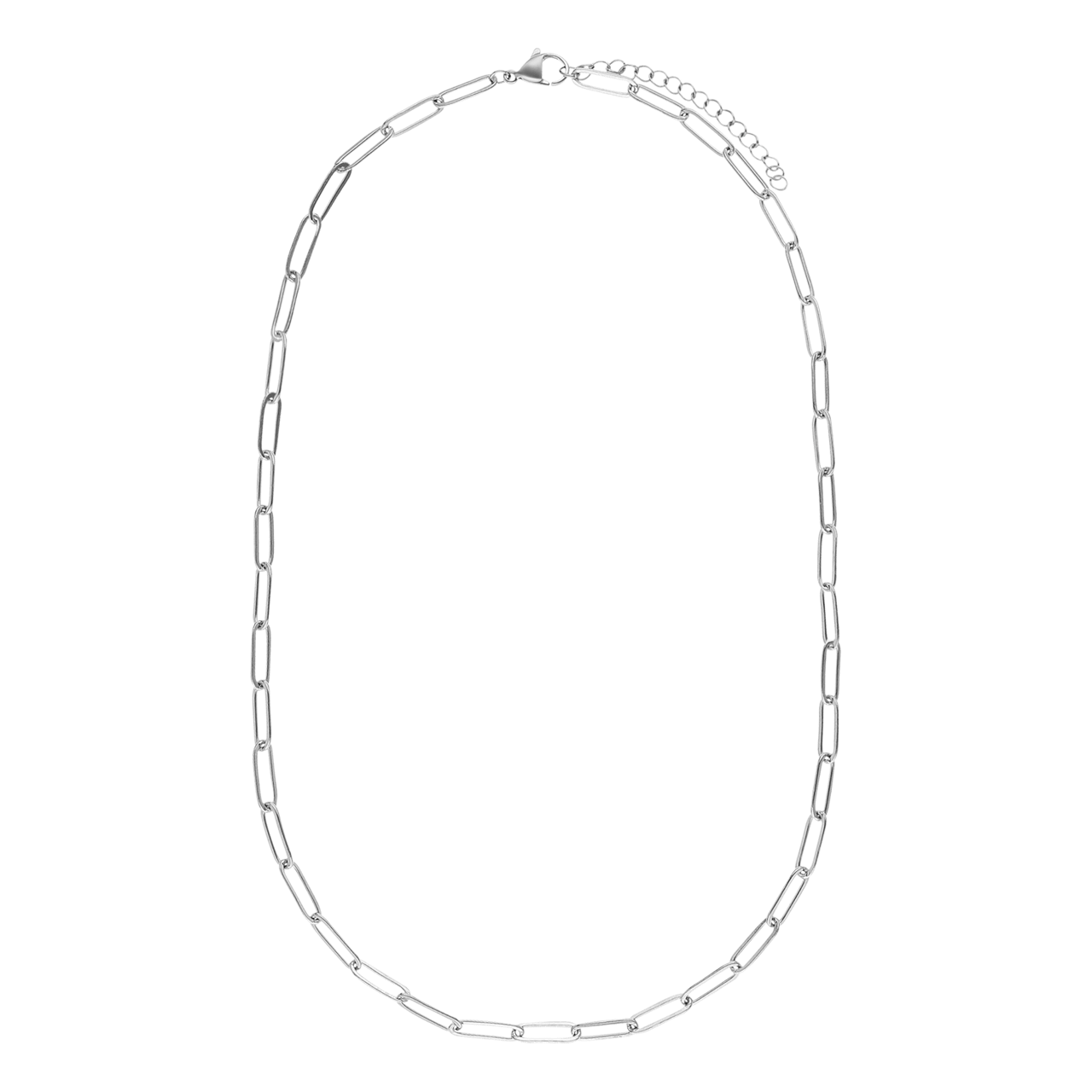 Halskette mit Closed forever-Glied aus Edelstahl, 4 mm