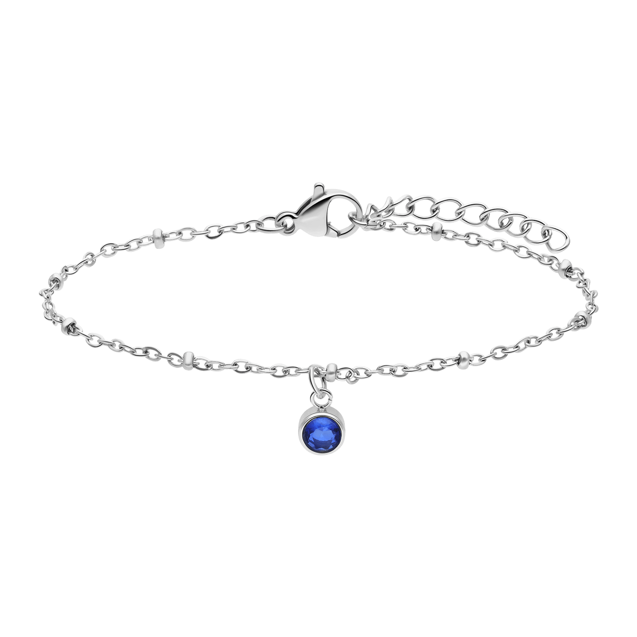 Armband aus Edelstahl, mit Geburtsstein, September