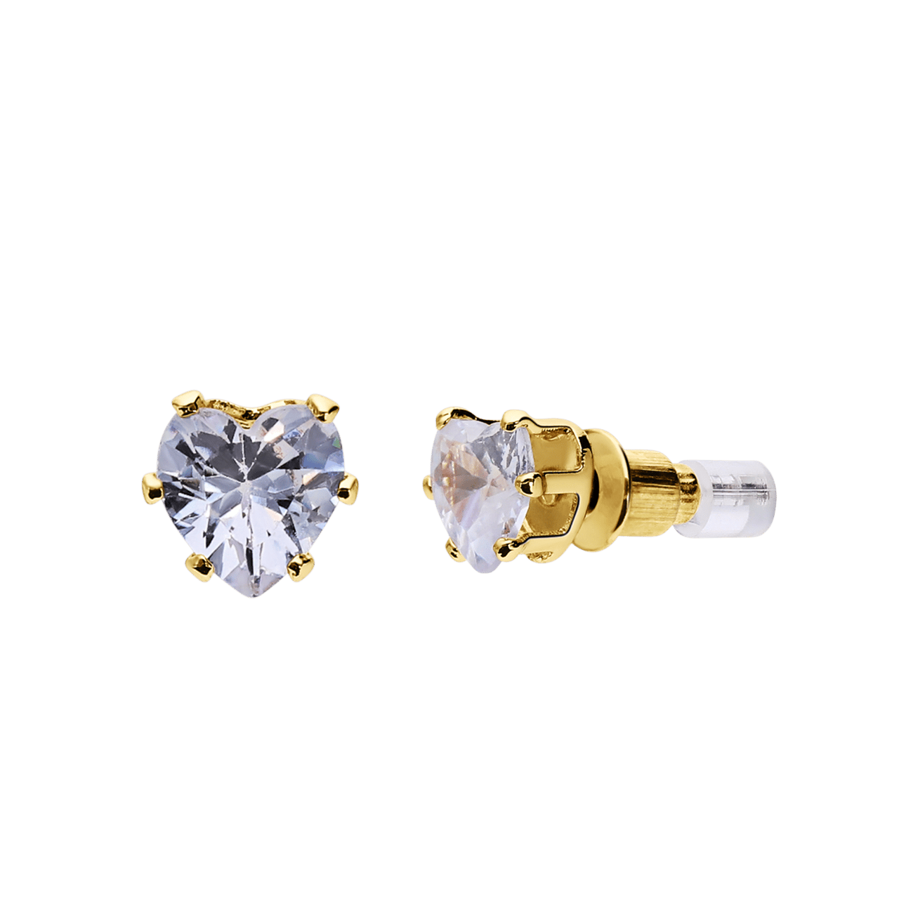 Goudkleurig bijoux set heart
