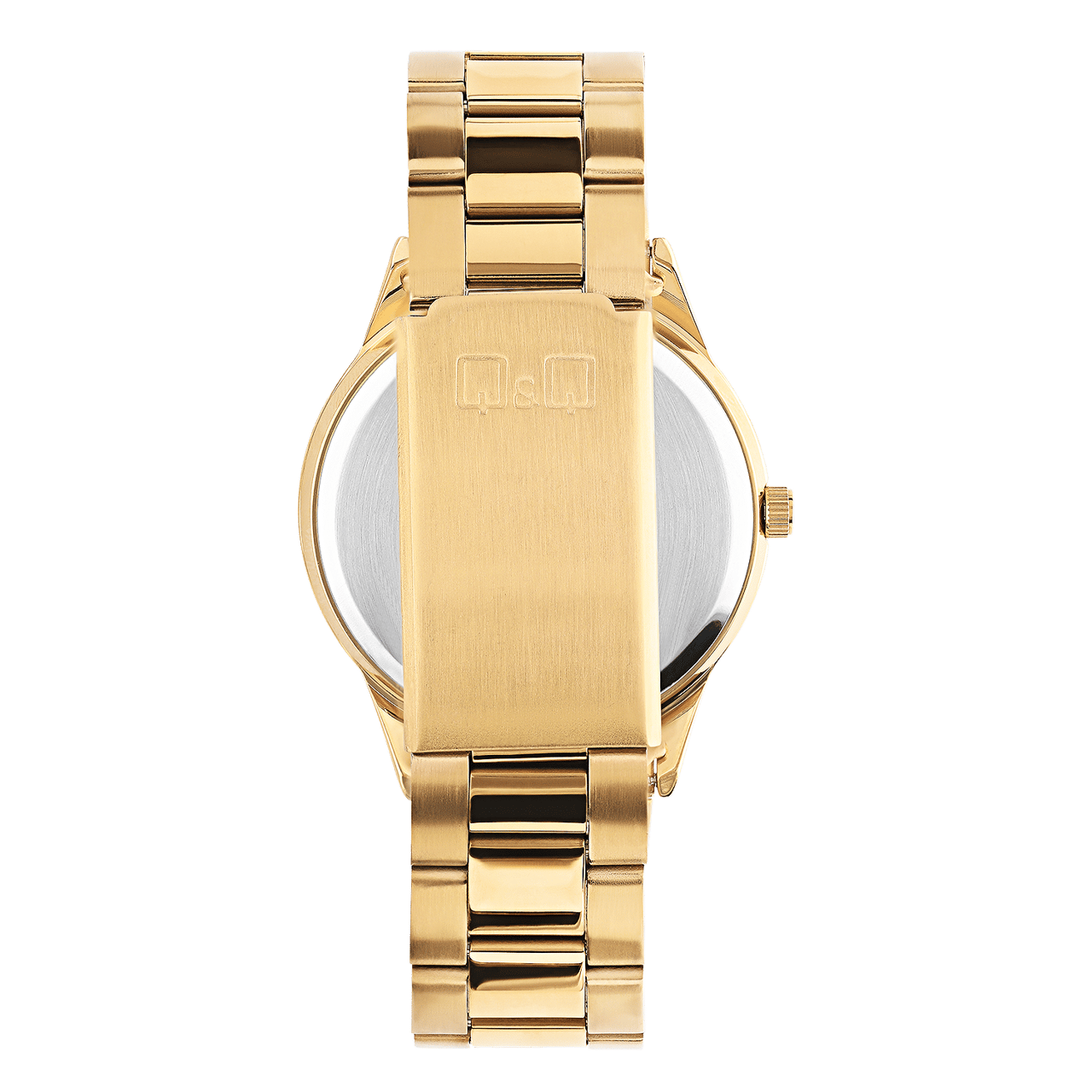 Q&Q goudkleurig stainless steel herenhorloge C10A-044PY