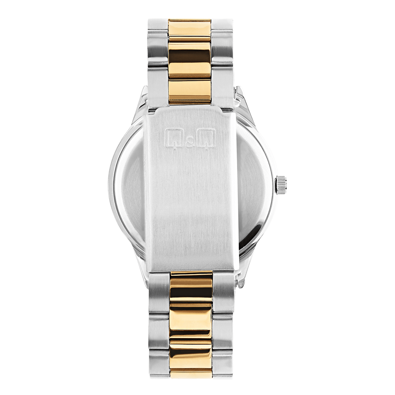 Q&Q Bicolor stalen herenhorloge C10A-053PY