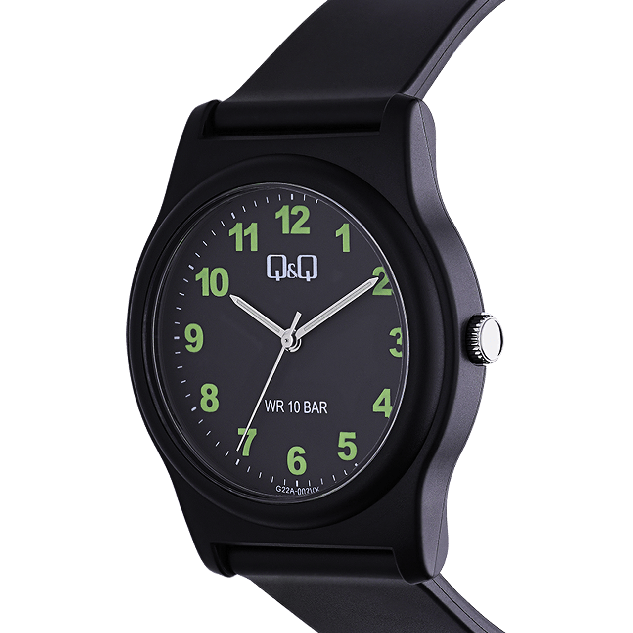 Q&Q Herrenuhr mit Gummi-Armband G22A-002VY