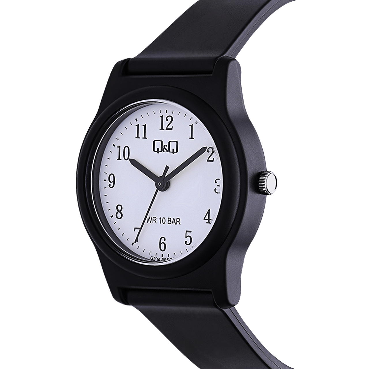 Q&Q horloge met rubber band G23A-001VY