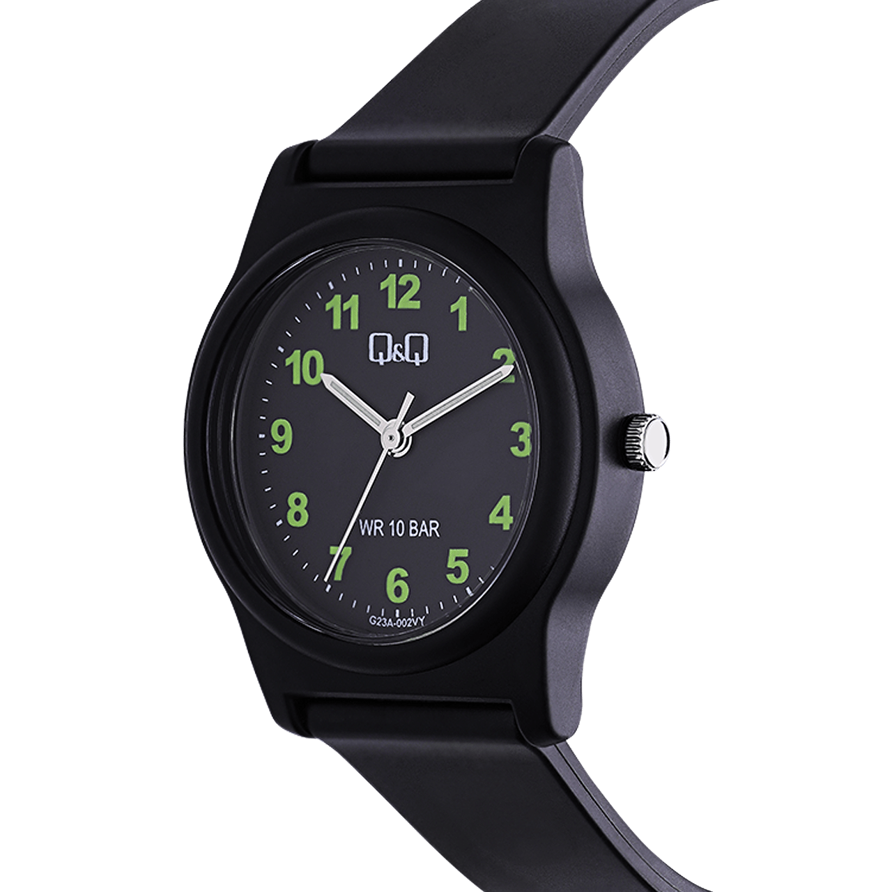 Q&Q Herrenuhr mit Gummi-Armband G23A-002VY