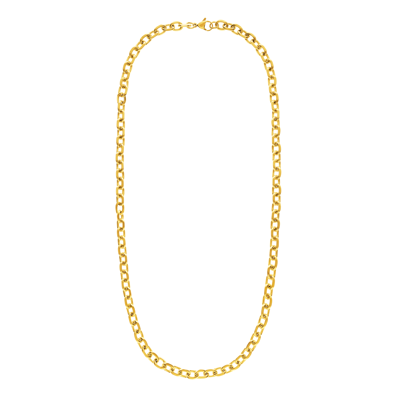 Stainless steel goldplated ketting voor dames