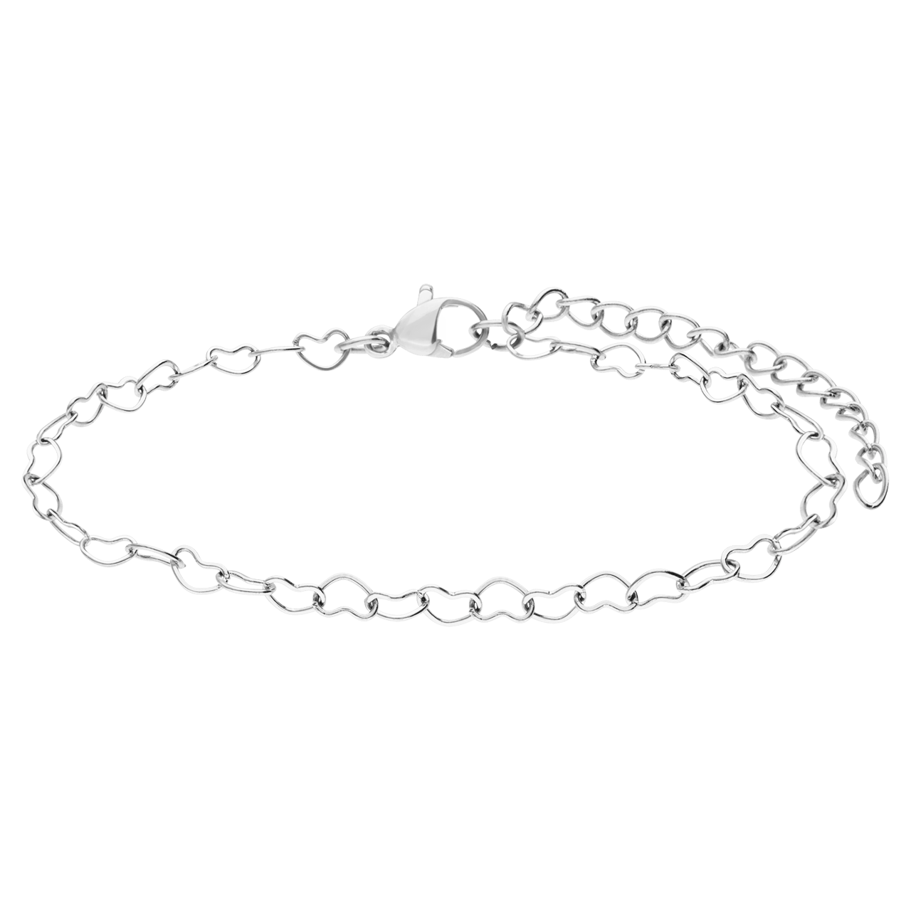 Stainless steel armbanden Moeder/Dochter hart