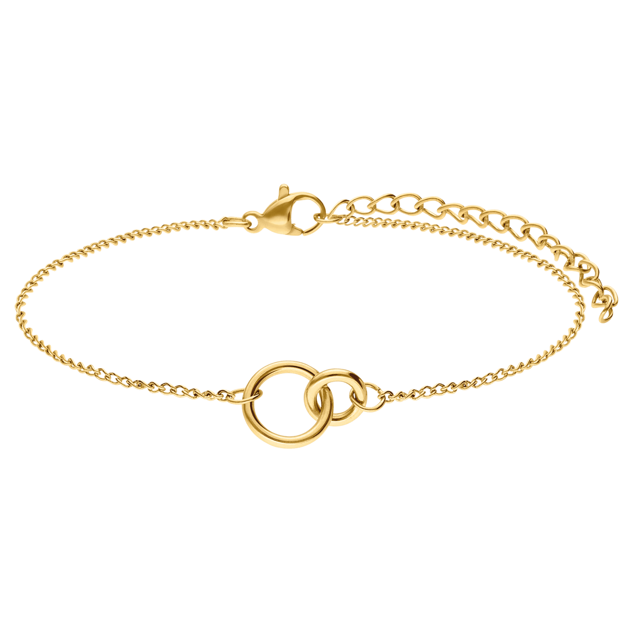 Stalen goldplated armbanden set voor dames