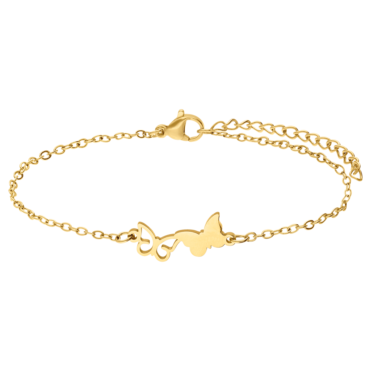 Armbänder aus Edelstahl, vergoldet, Mutter/Tochter