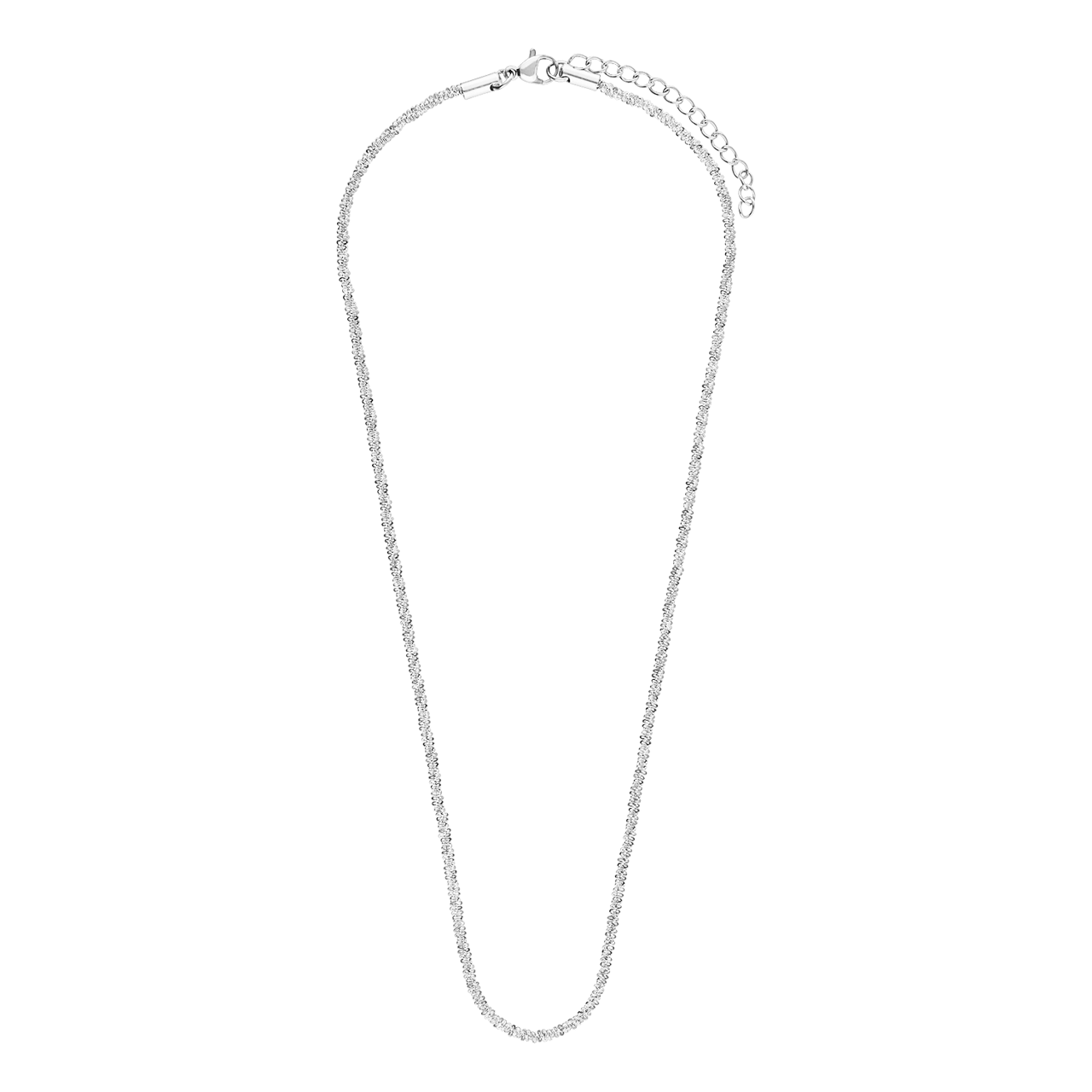 Myla stainless steel ketting met schakel gedraaid voor dames