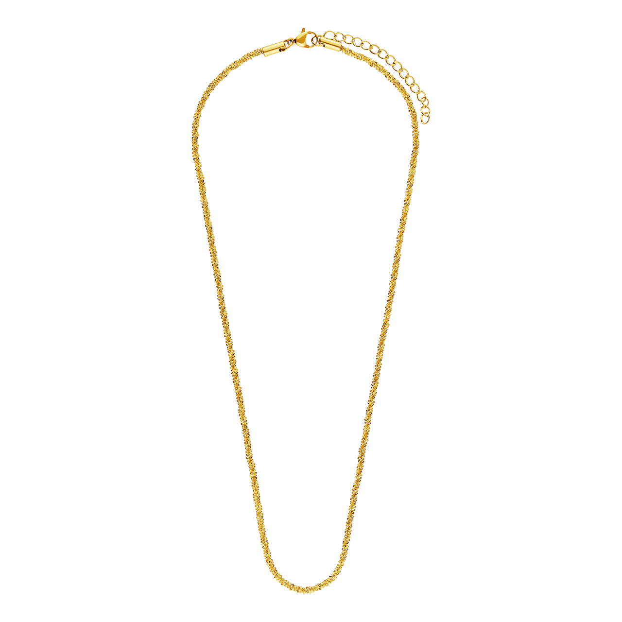 Stalen goldplated ketting voor dames