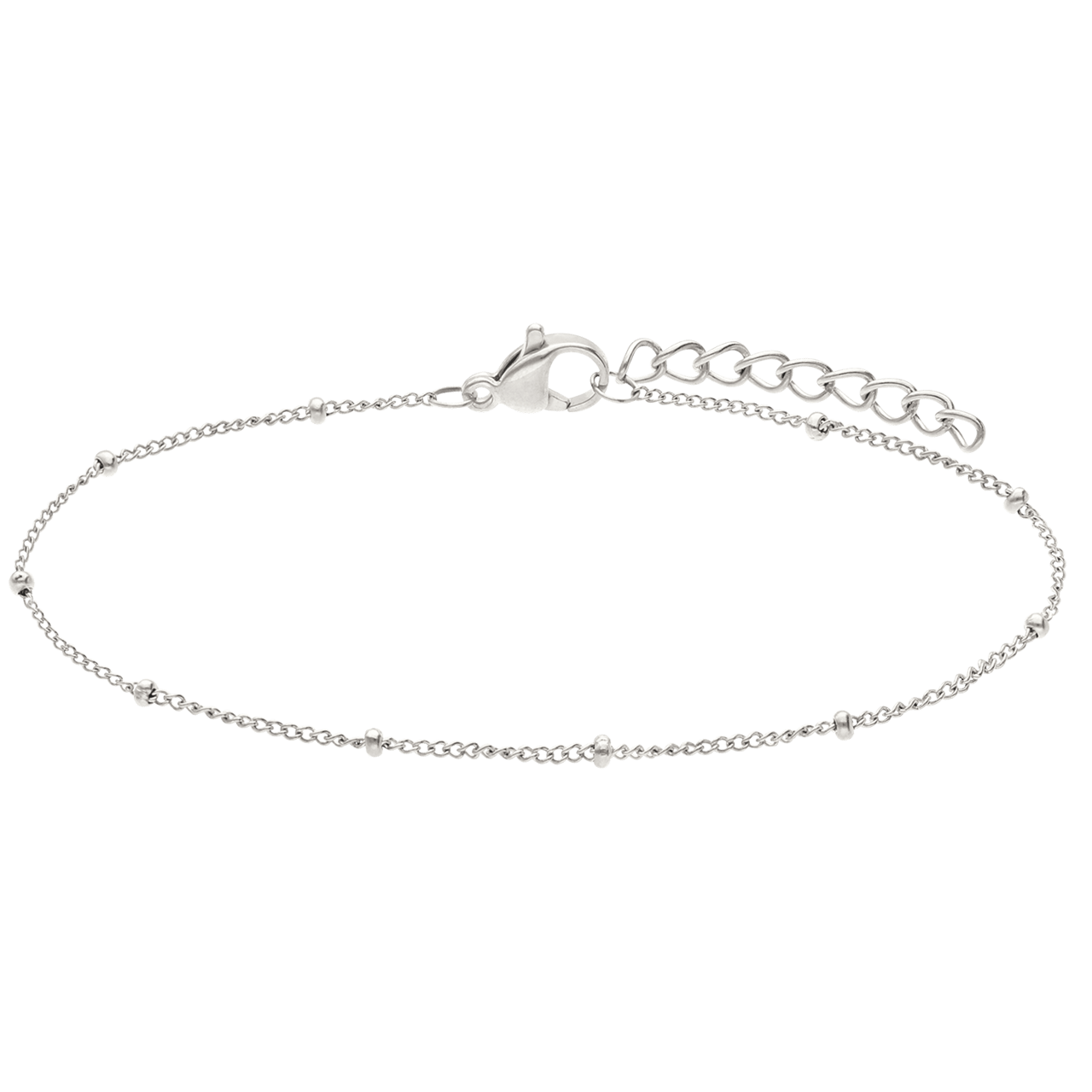 Stainless steel armbandenset met parel