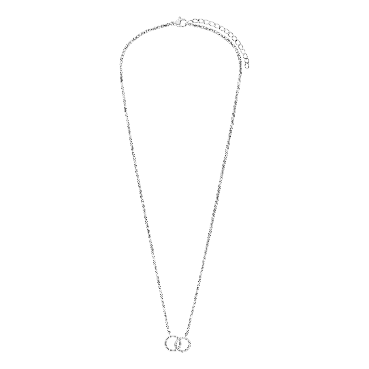 Myla stainless steel ketting met 2 cirkels voor dames