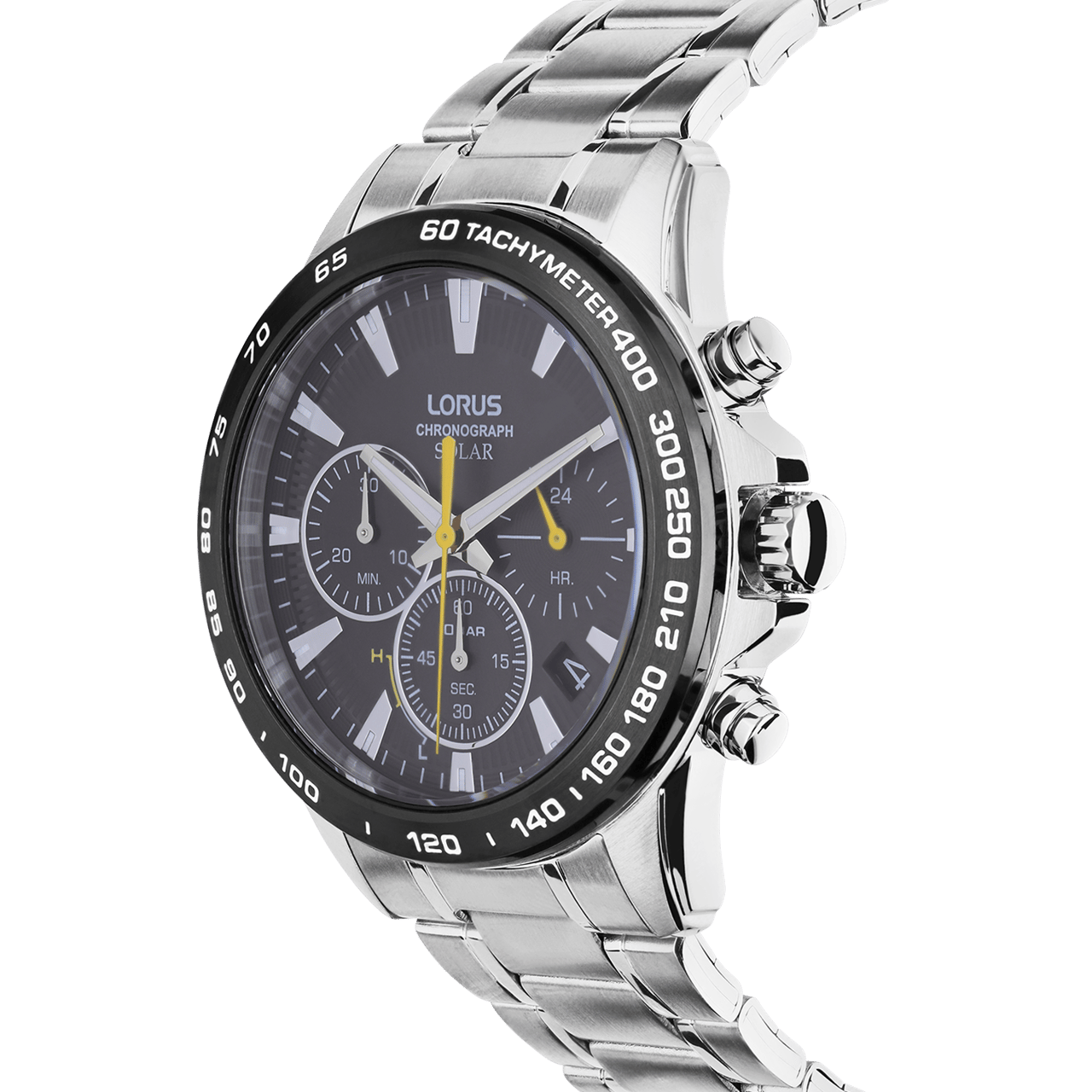 Lorus Solar-Herrenuhr mit Armband aus Edelstahl RZ507AX9