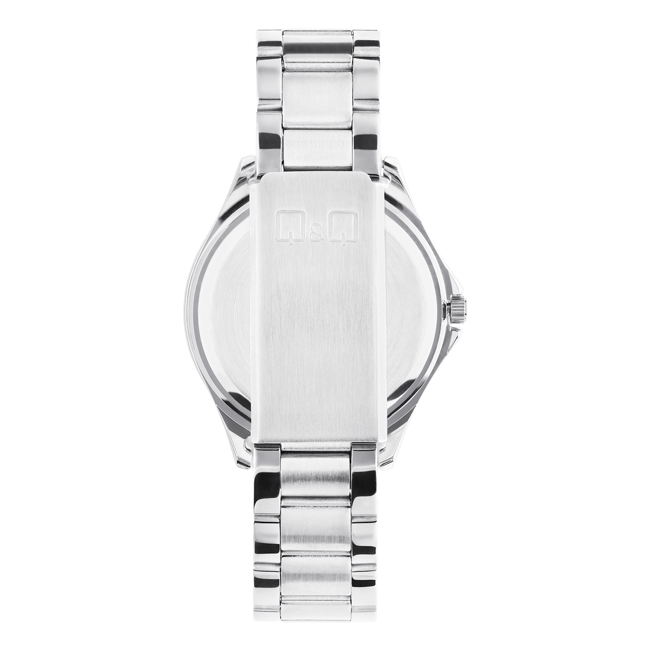 Q&Q Damen-Armbanduhr aus Edelstahl mit Schmetterlingen