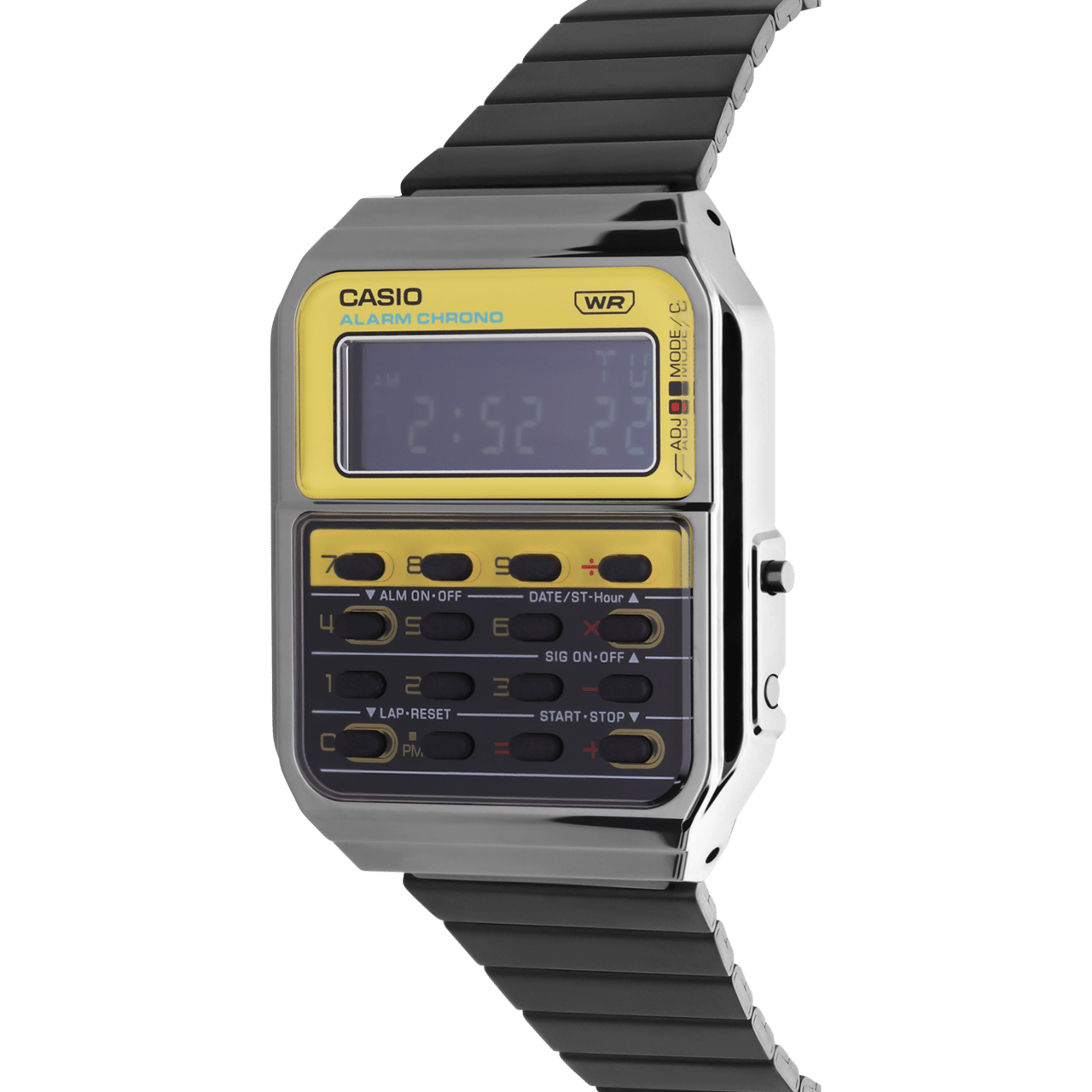 Casio Armbanduhr mit Taschenrechnerfunktion, CA-500WEG-9BEF