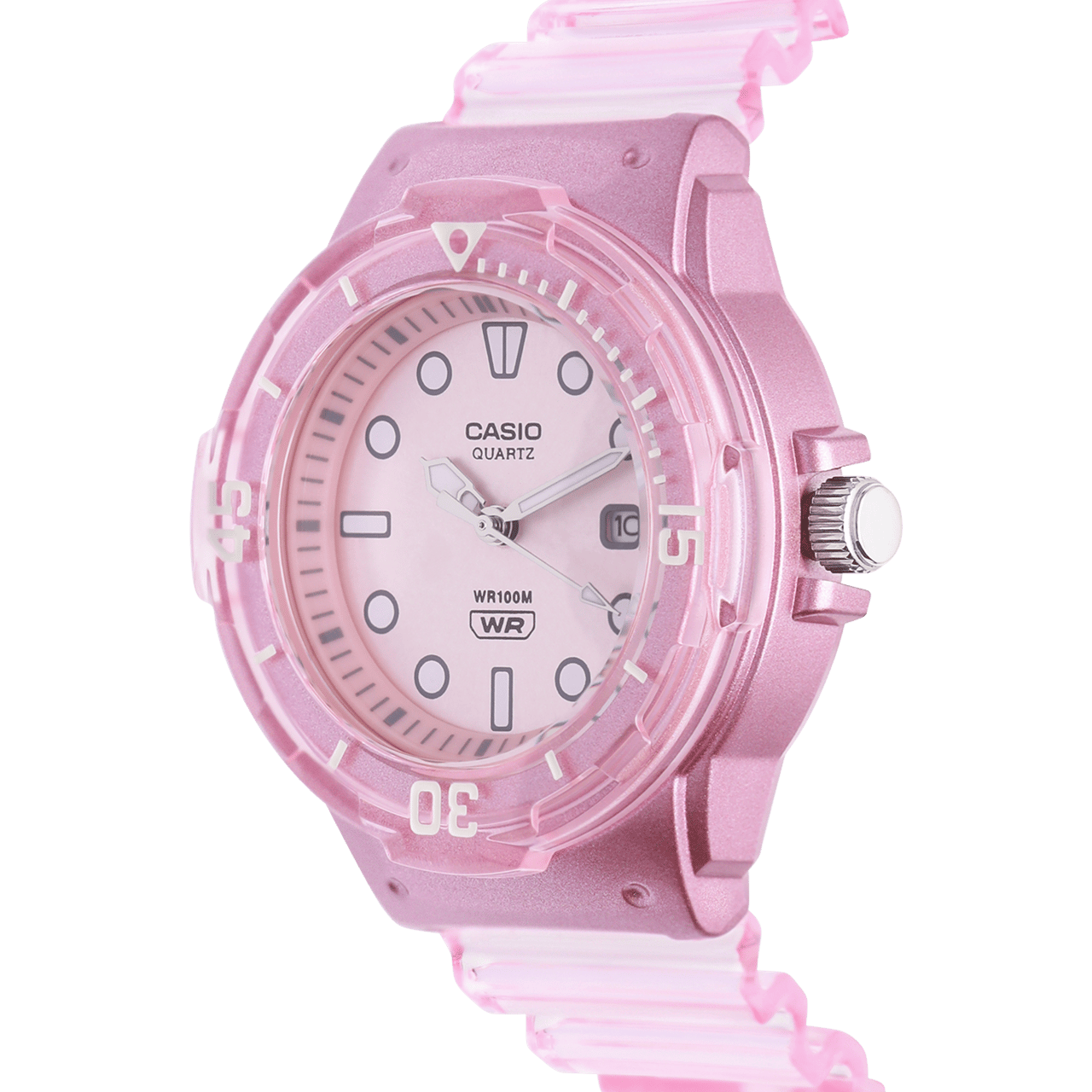Casio Armbanduhr für Damen, Silikon, Rosa, LRW-200HS-4EVEF