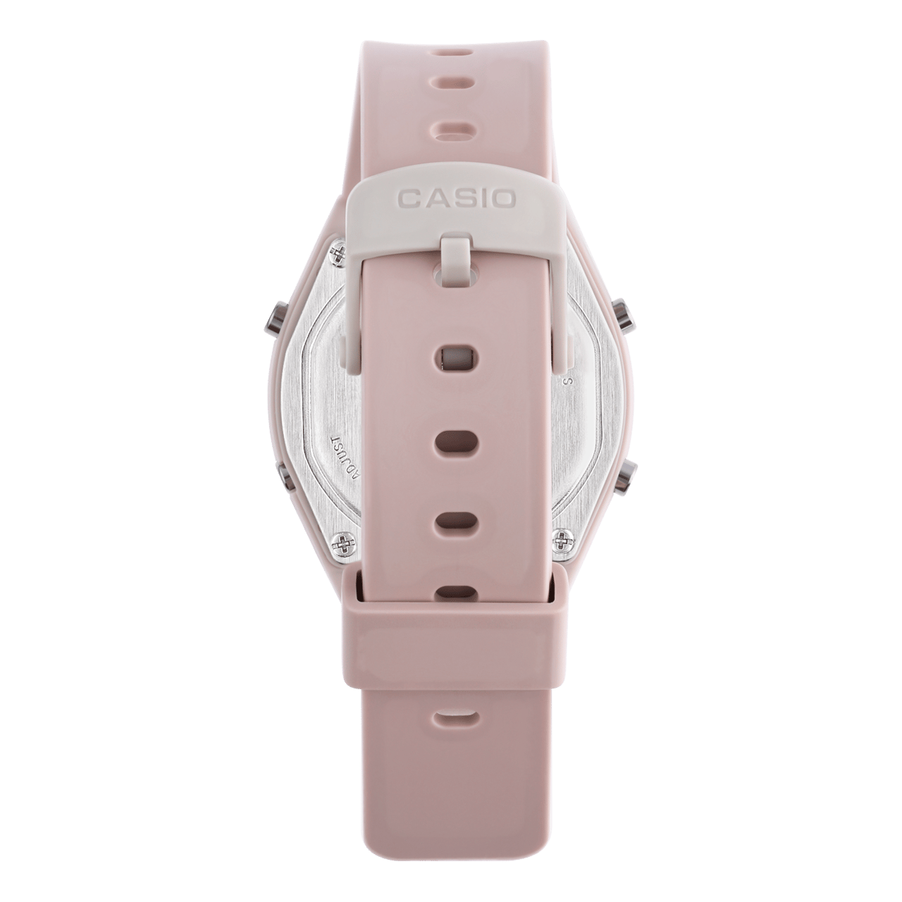 Casio Armbanduhr im Retrolook für Damen, Rosa, LW-205H-4AEF