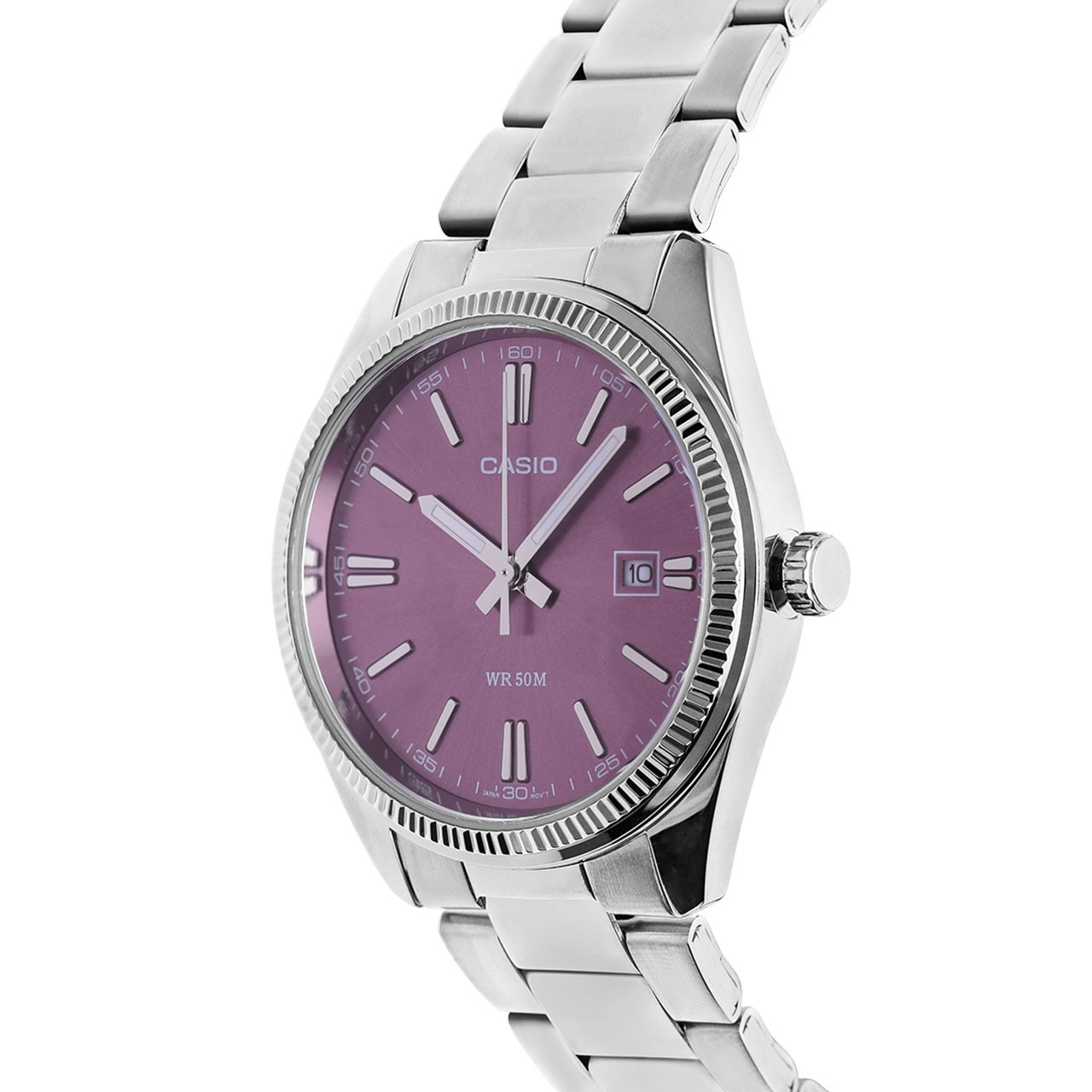 Casio Armbanduhr mit lila Zifferblatt MTP-1302PD-6AVEF