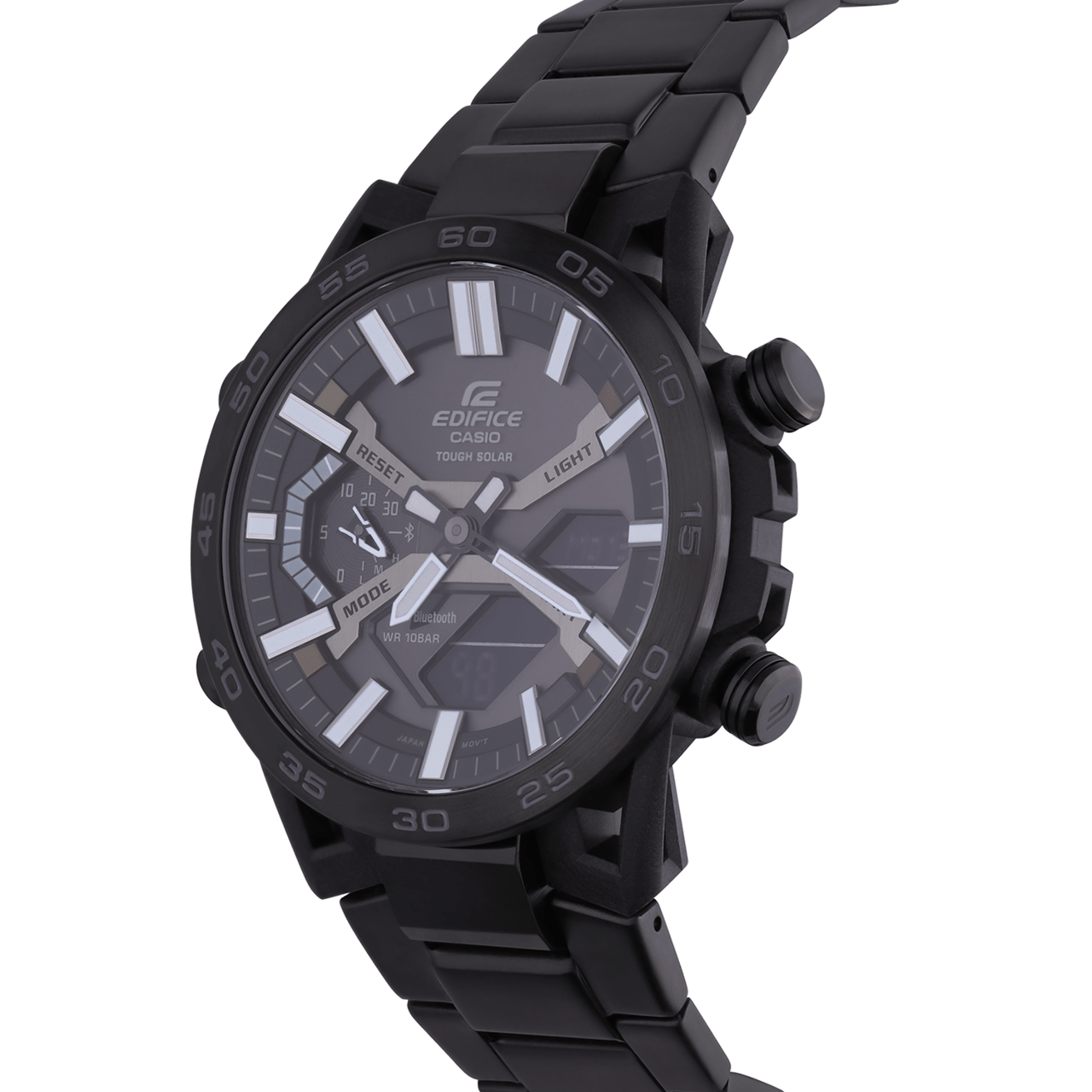 Edifice horloge stalen band zwart ECB-2000DC-1BEF