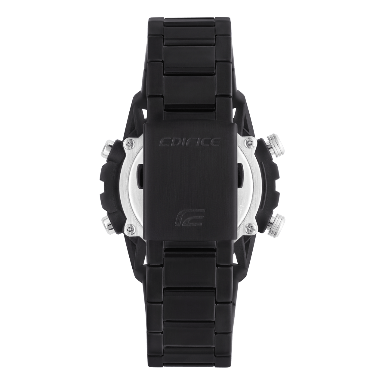 Edifice Uhr mit Armband aus Edelstahl, Schwarz, ECB-2000DD-1AEF