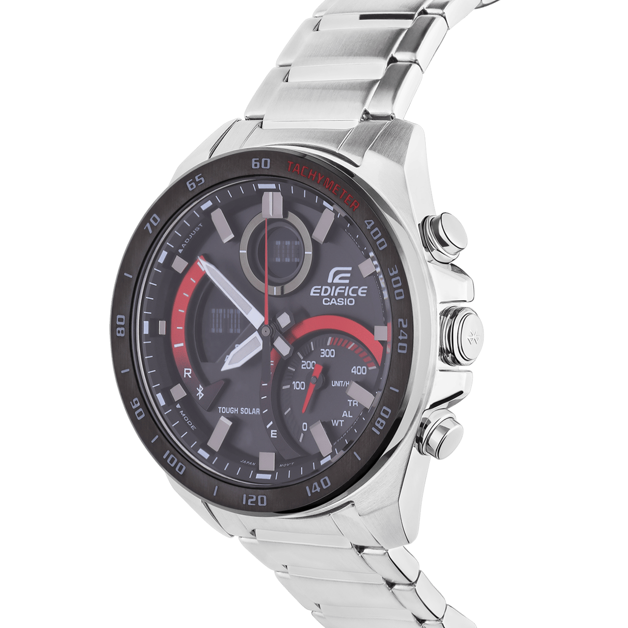 Edifice Uhr mit Armband aus Edelstahl ECB-900DB-1AER