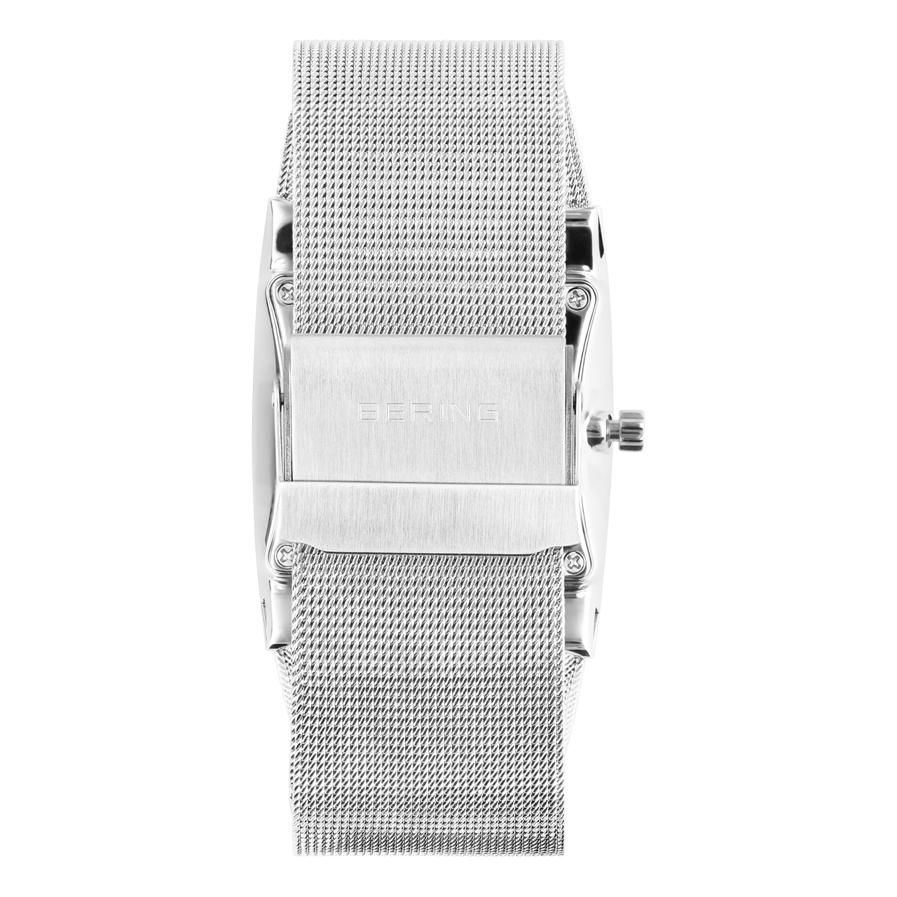 Bering solarhorloge met mesh band zilver 16433-002