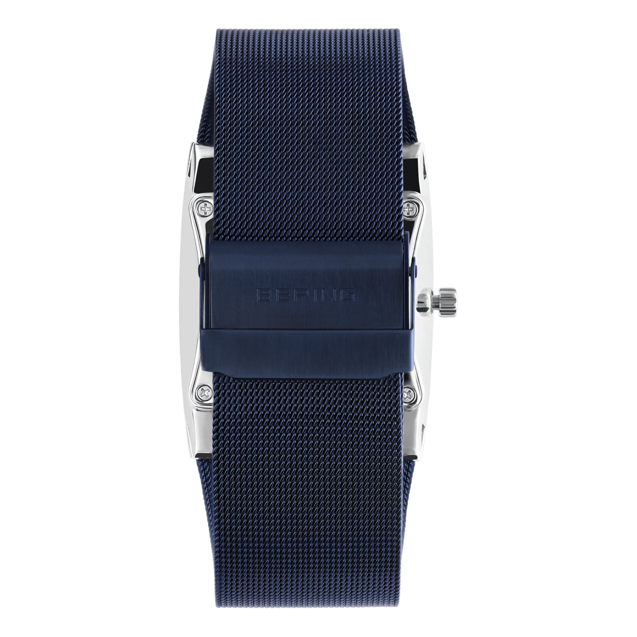Bering solar horloge met mesh band blauw 16433-307