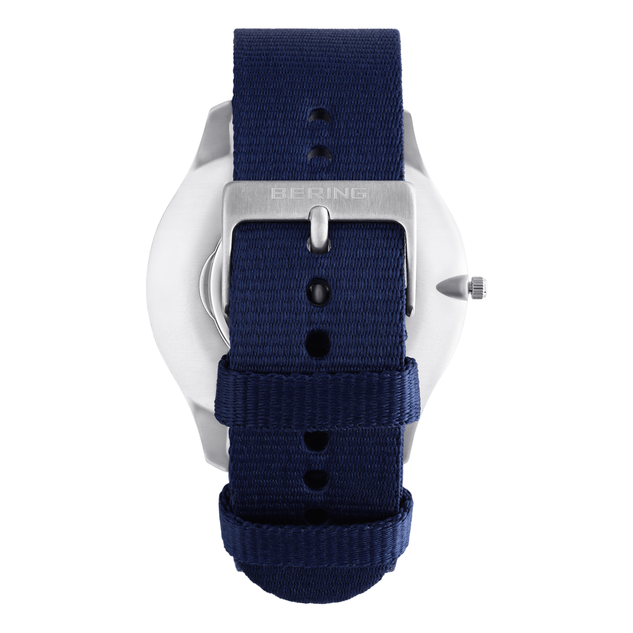 Bering Uhr mit Armband aus Stoff, Blau, 18342-507