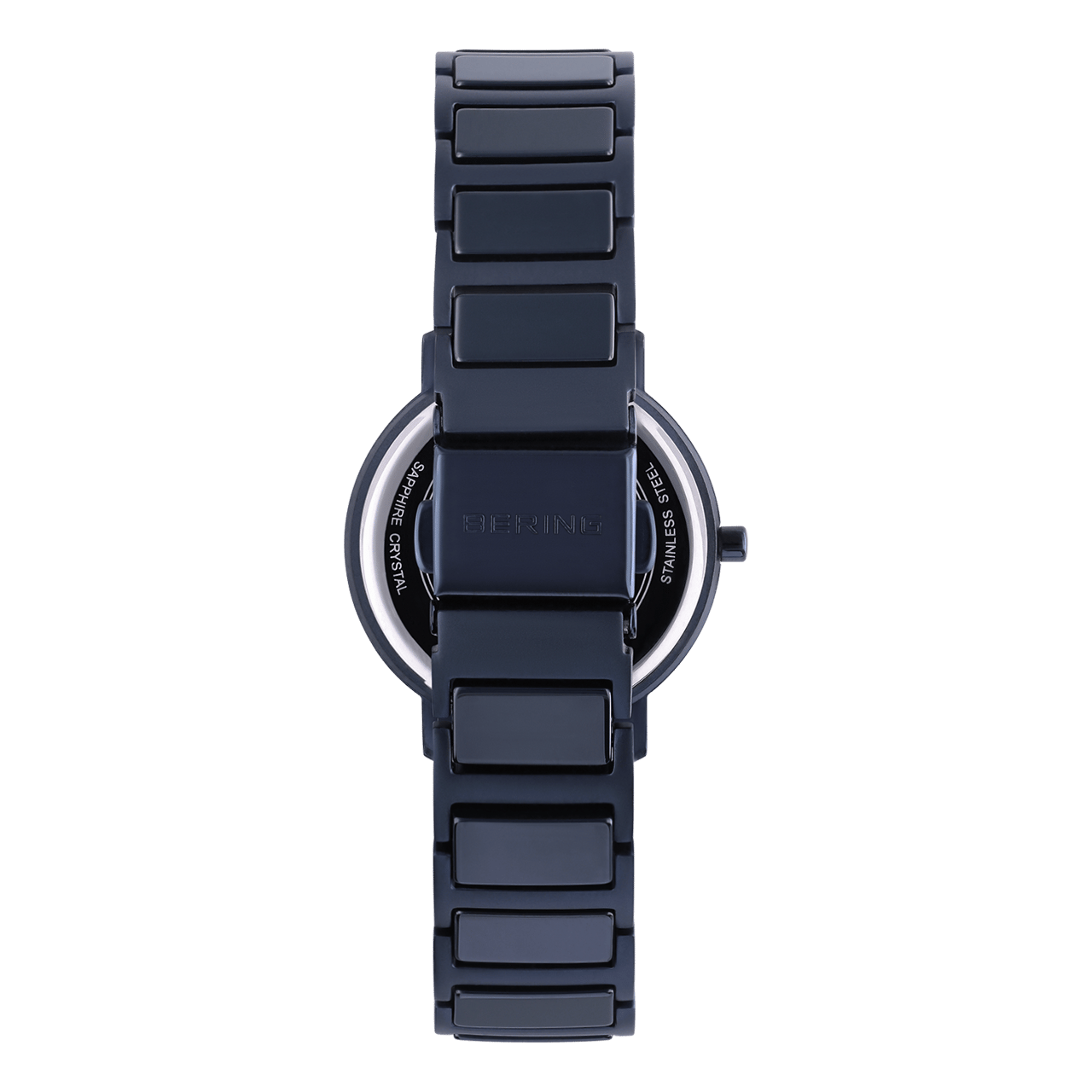 Bering horloge met stalen band blauw 18531-797