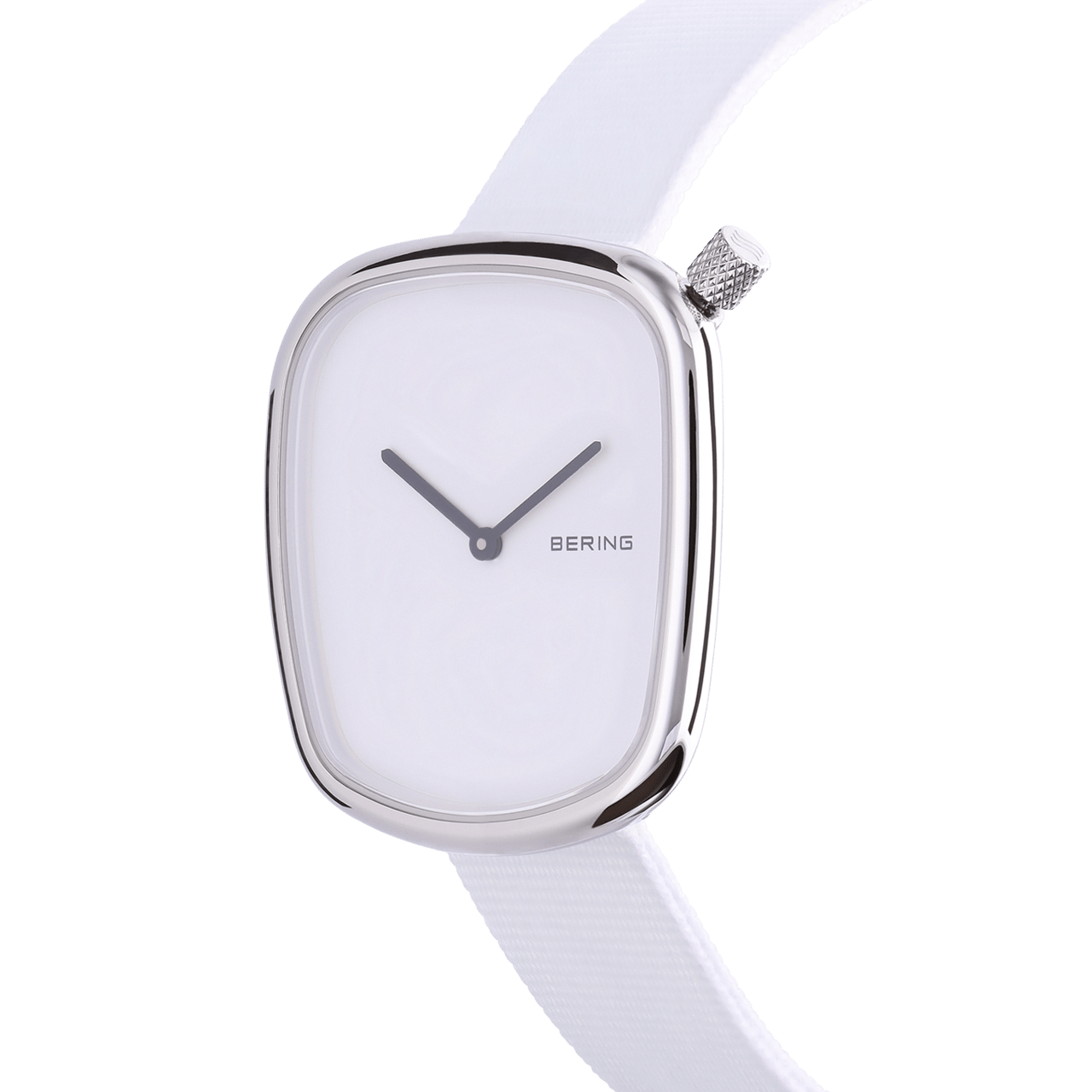 Bering Uhr mit Ar,band aus Stoff, Weiß, 18034-007