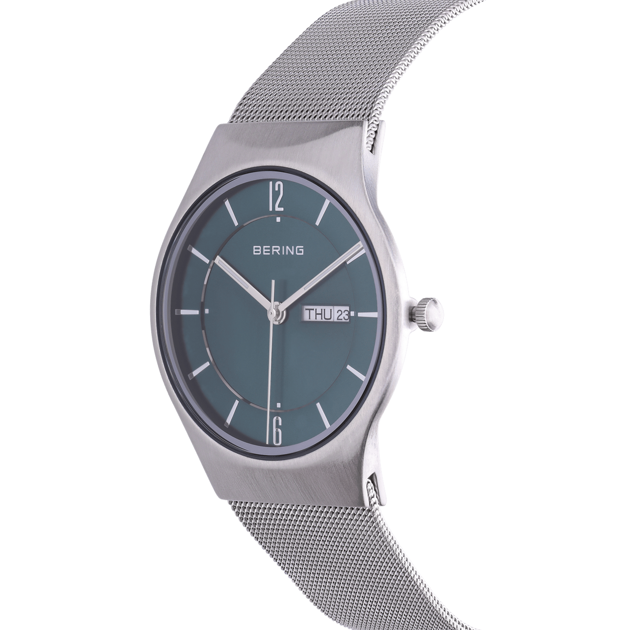 Bering horloge met mesh band zilver 11938-008DD