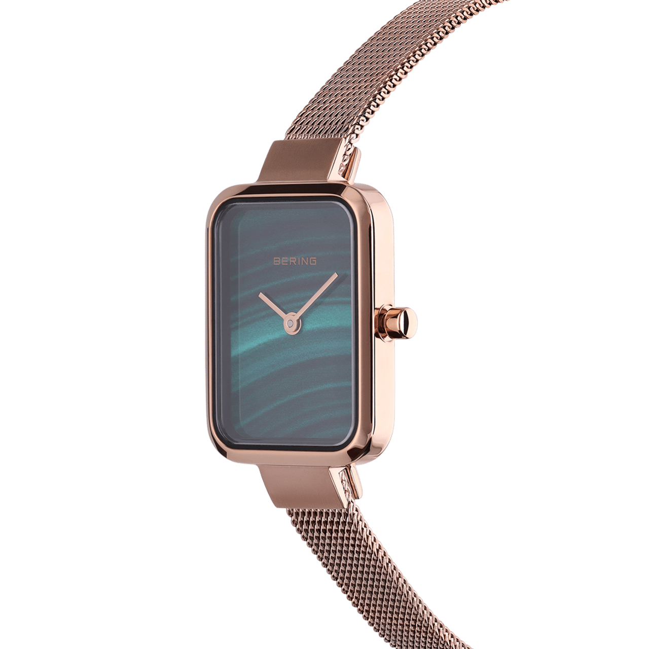 Bering Uhr mit Armband aus Mesh, Rosé, 14520-368