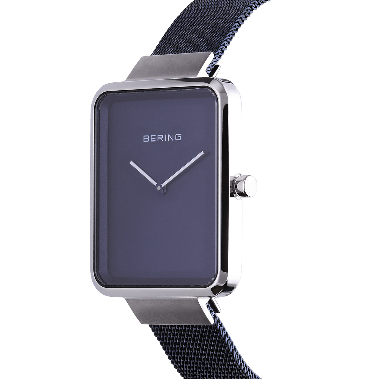 Bering horloge met mesh band blauw 14528-307