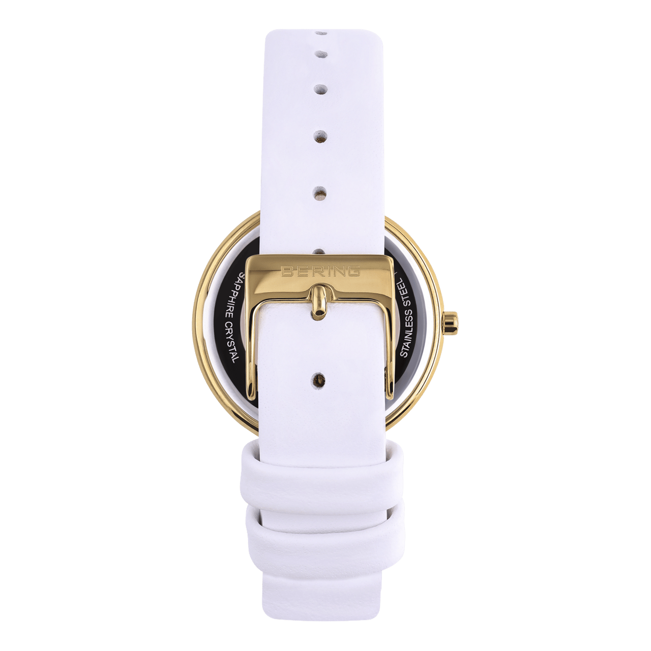 Bering Uhr mit Armband aus Leder, Weiß, 14531-630