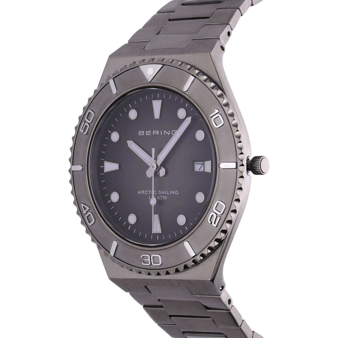 Bering horloge met stalen band gun 18940-777