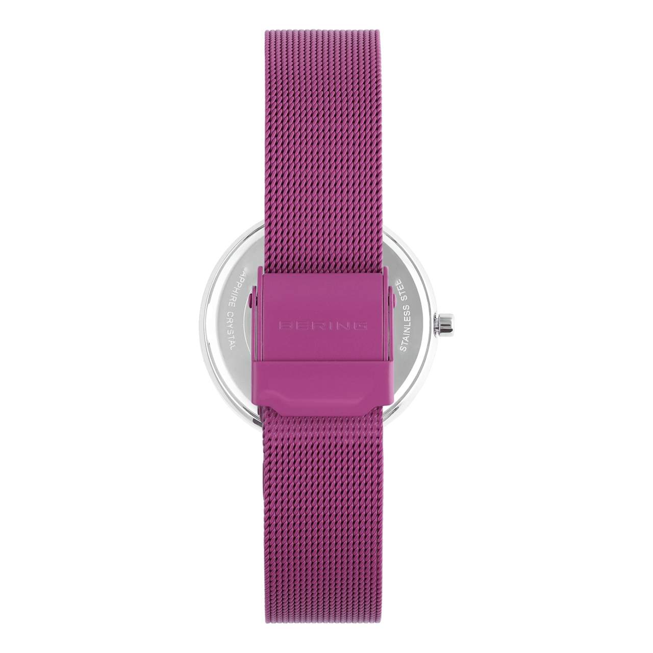 Bering horloge met mesh band lila 19031-909