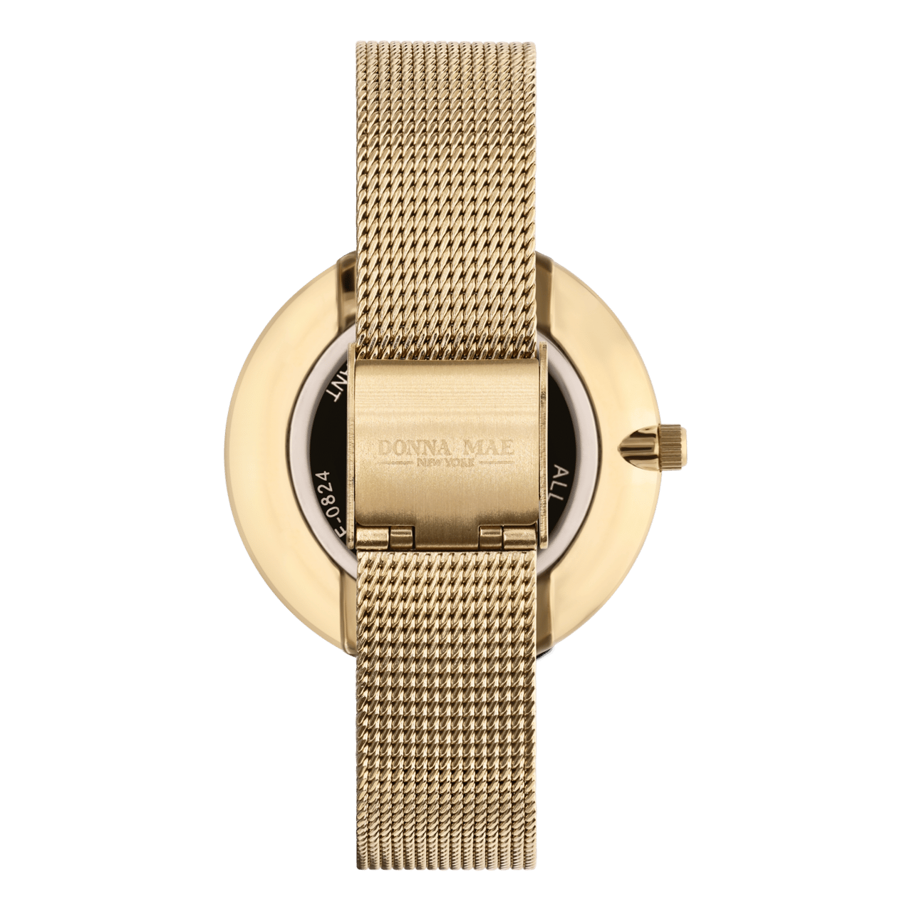 Donna Mae Uhr mit Armband aus Mesh, goldfarben