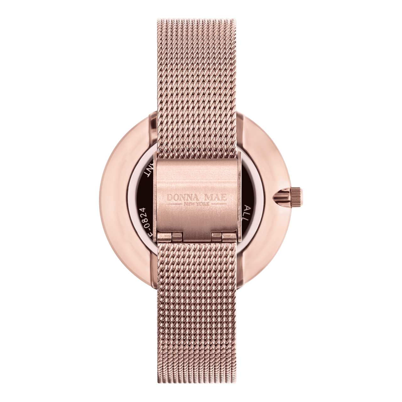 Donna Mae horloge mesh band rosé-kleurig