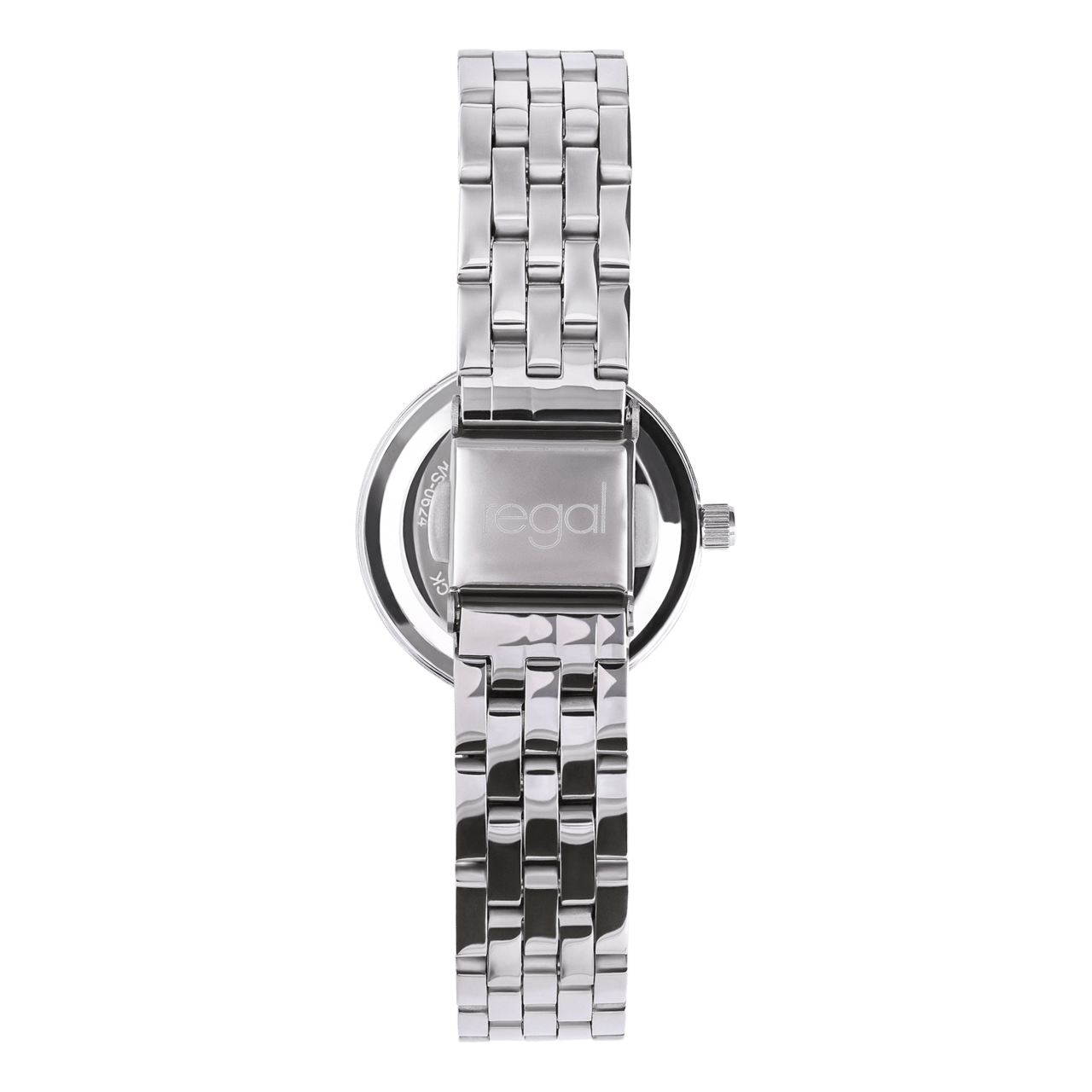Regal Geschenkset Armbanduhr mit kostenloser Halskette, Silber