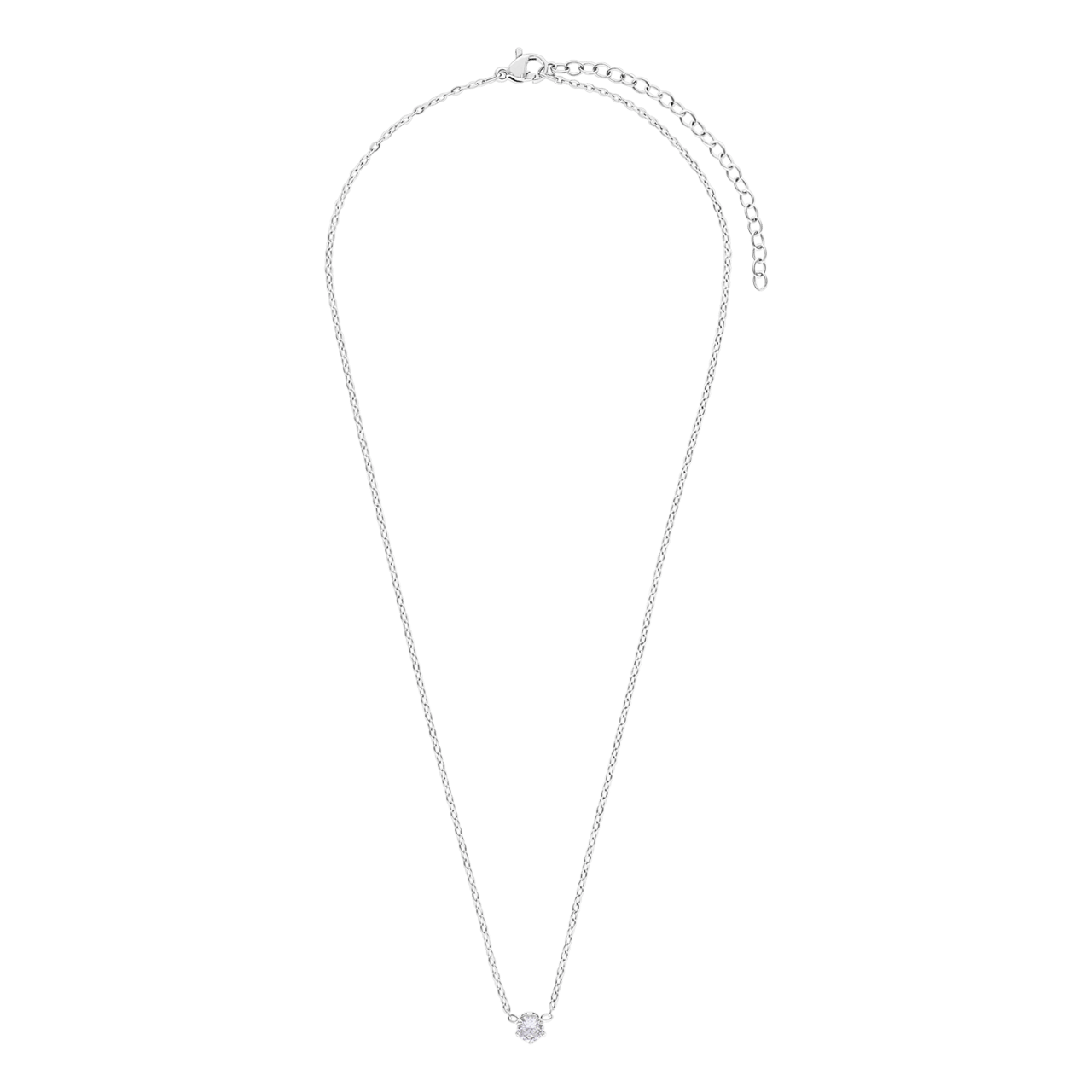 Regal Geschenkset Armbanduhr mit kostenloser Halskette, Silber
