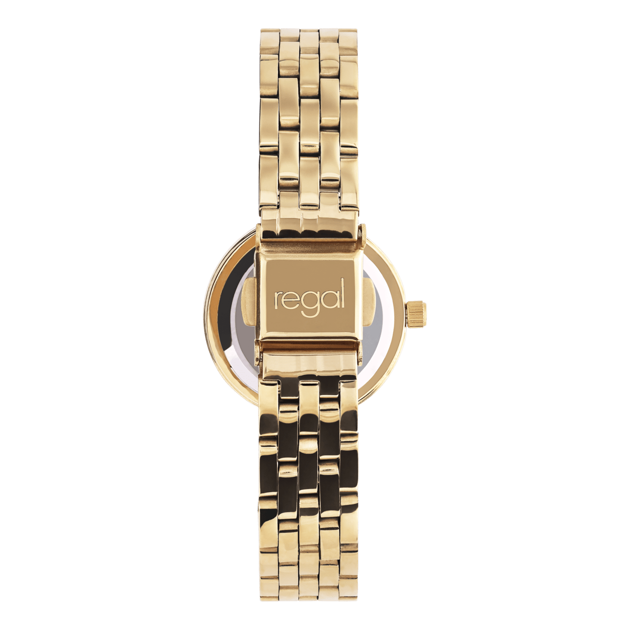 Regal Geschenkset Armbanduhr mit kostenloser Halskette, Gold